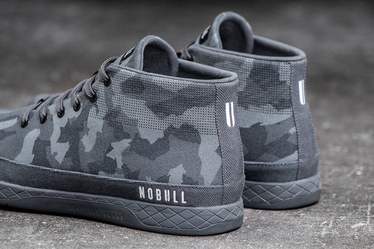 Nobull Canvas Mid Men's Trainers Dark Camo | Australia (LN6589)